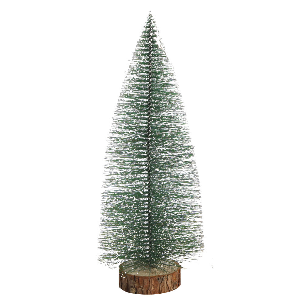 Deko-Tannenbaum 25 cm aus Kunststoff mit Schnee