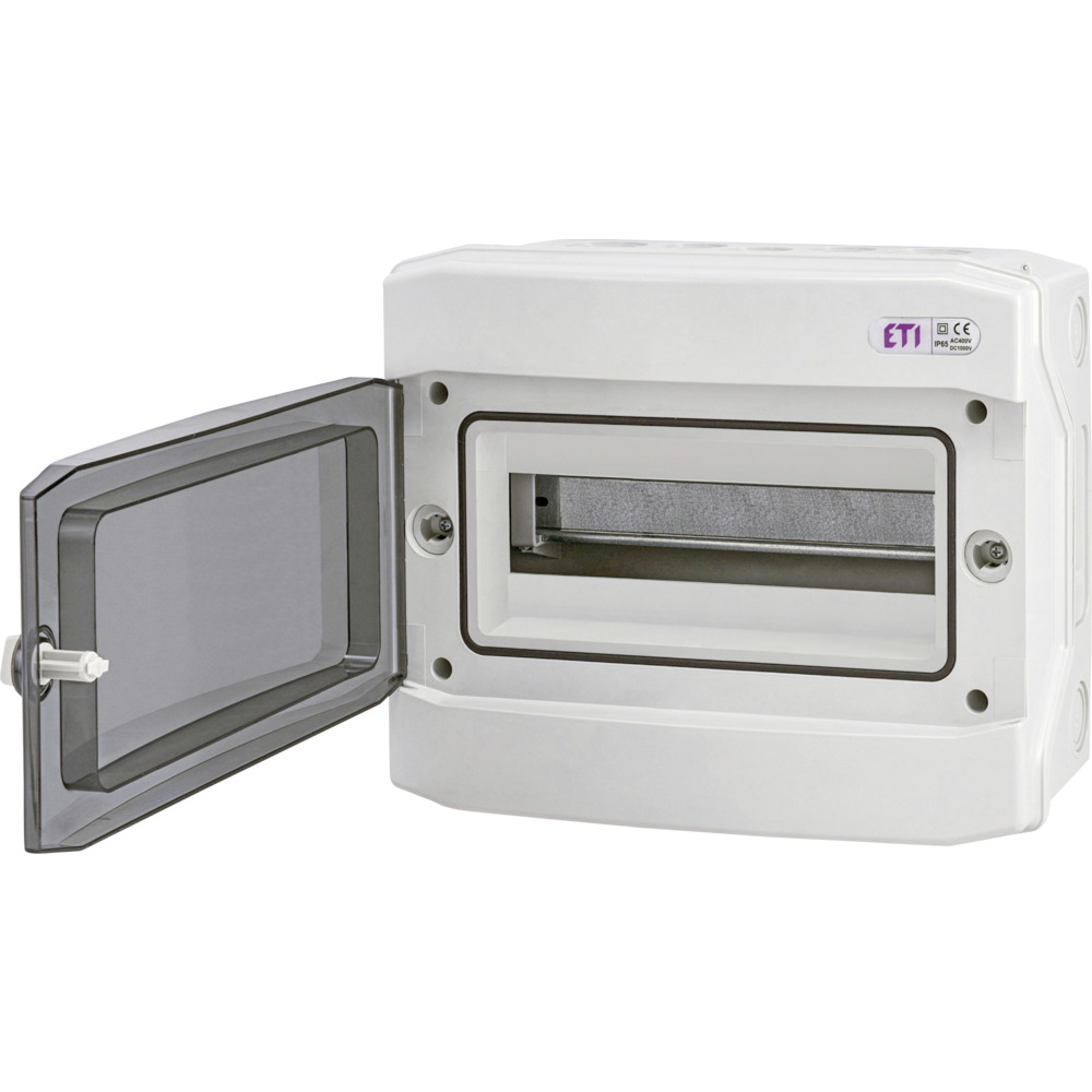 Aufputz-Kleinverteiler 1x12 Module IP65 in Grau