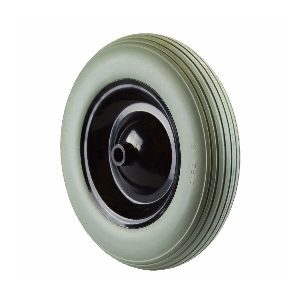 Schubkarrenrad &Oslash;380 mm 3.50-8" auf Metallfelge, Vollgummi