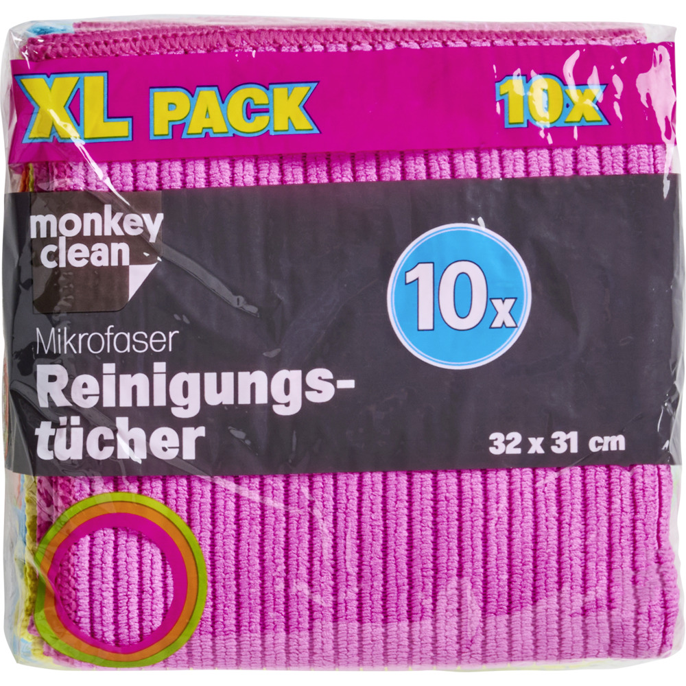 Mikrofaser Reinigungst&uuml;cher 32 x 31 cm 10er Set