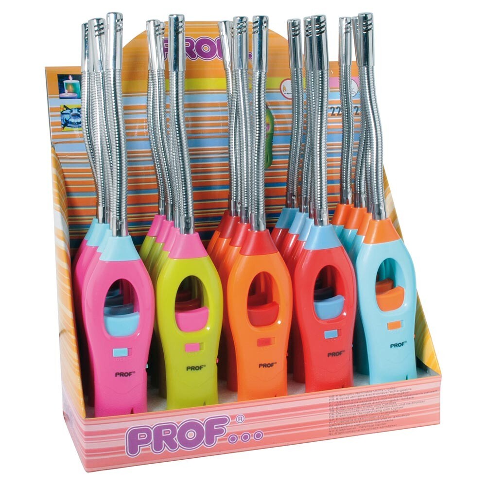 Stabfeuerzeug flexibler Hals 25 cm, sortiert