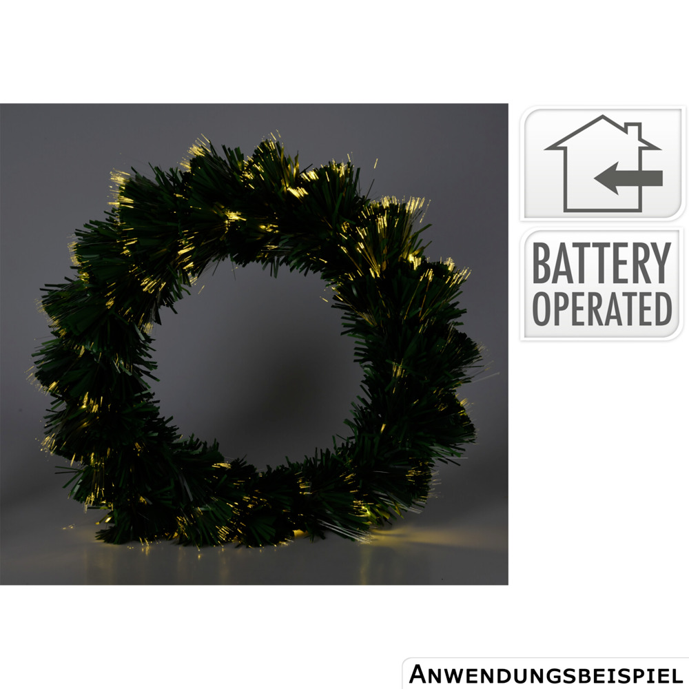 LED-Deko-Kranz warmwei&szlig; &Oslash; 50 cm image number 1