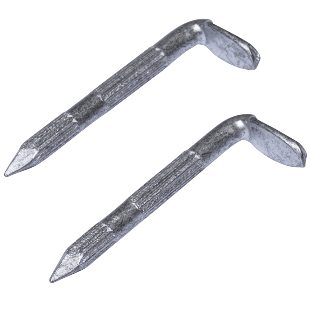 FISHBULL Stahlrillenhaken 4,0 x 40 mm verzinkt, 5 St&uuml;ck