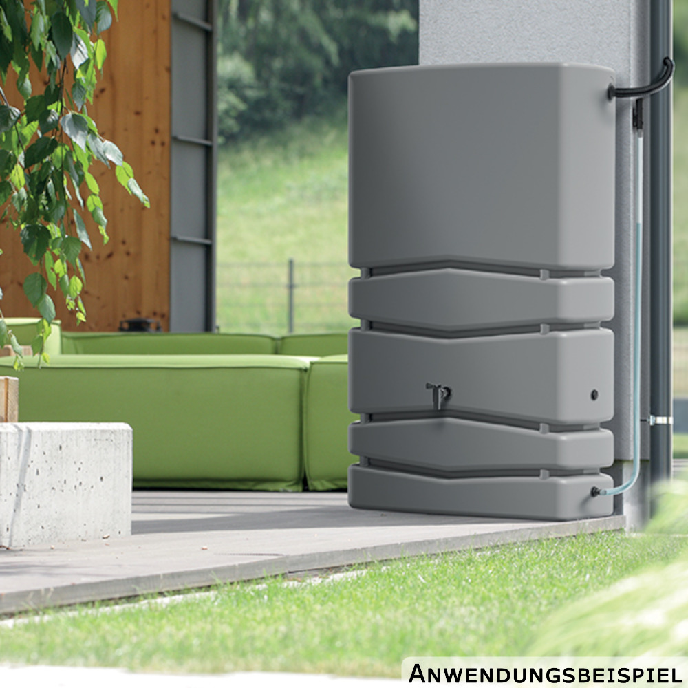 Prosperplast Regentonne Aqua Tower 350 Liter Hellgrau image number 2