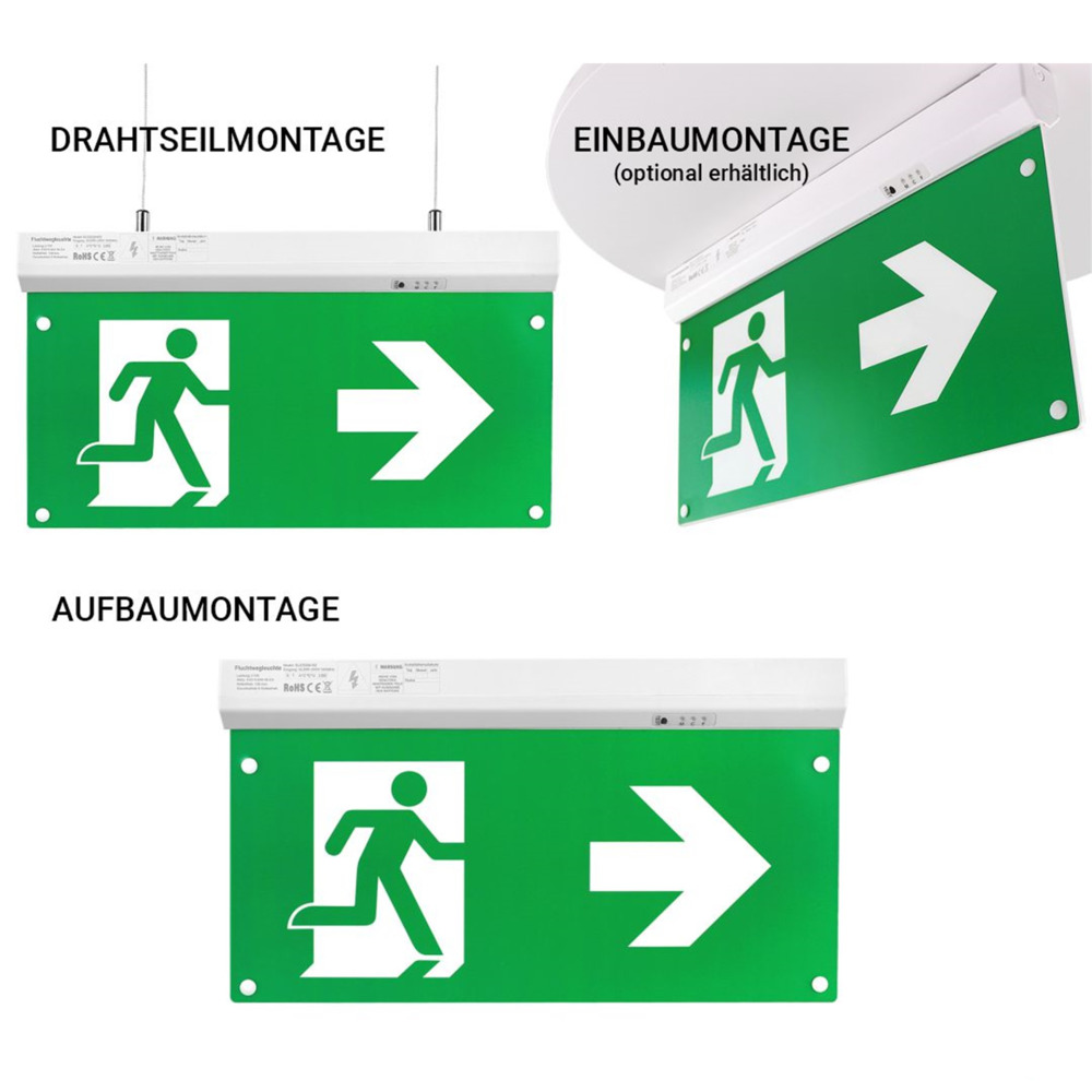 LED-Fluchtwegleuchte 4in1 image number 1
