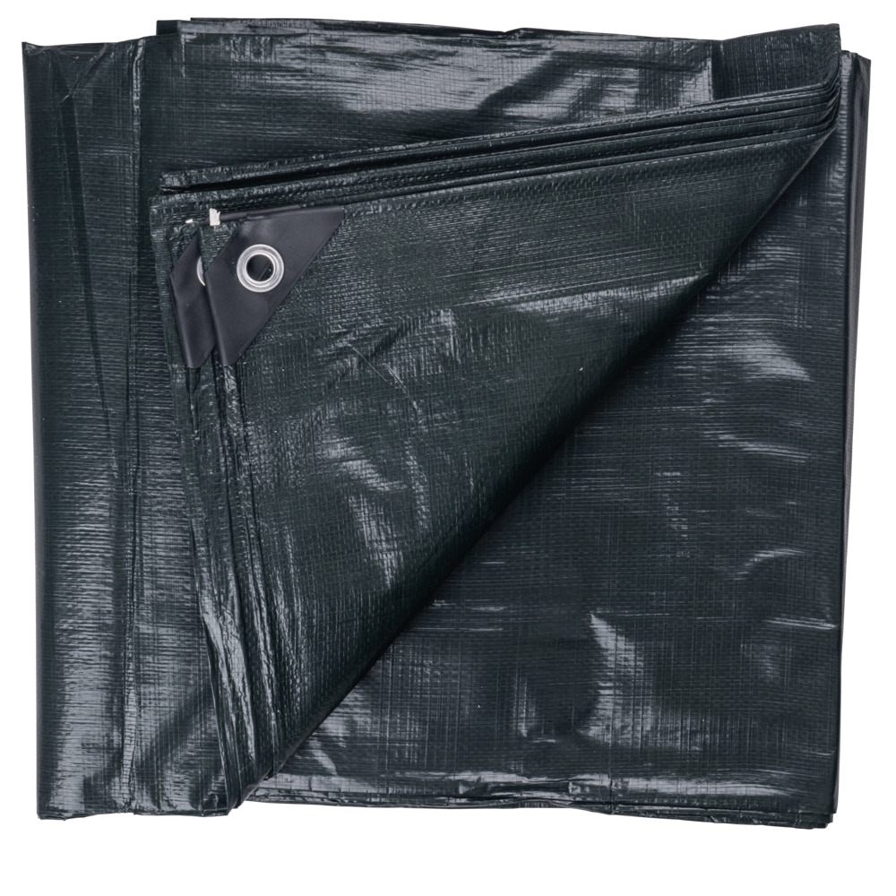 FISHBULL Abdeckplane Profi 3 x 4 m 150 g/m&sup2; gr&uuml;n/schwarz image number 1