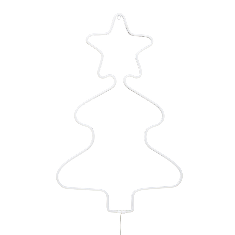 LED-Wanddekoration Neon Weihnachtsbaum mit 96 LEDs und Timerfunktion image number 1