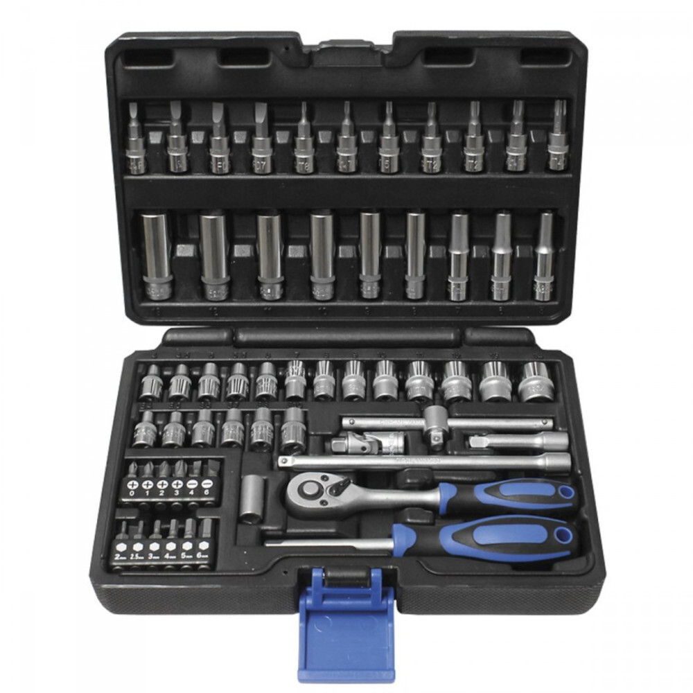 Normex Steckschl&uuml;sselsatz 58-tlg. 1/4"Antrieb Nu&szlig;kasten Knarrenkasten Werkzeug