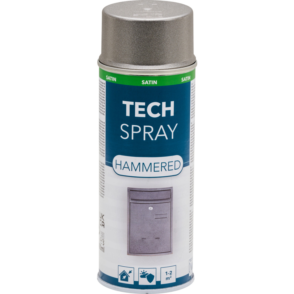 Tech Spray Hammerschlag Seidenglanz 400 ml anthrazit image number 1