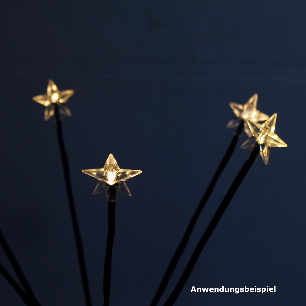 LED-Gartenbeleuchtung mit 6 Sternen, Timerfunktion und Erdspie&szlig; image number 3