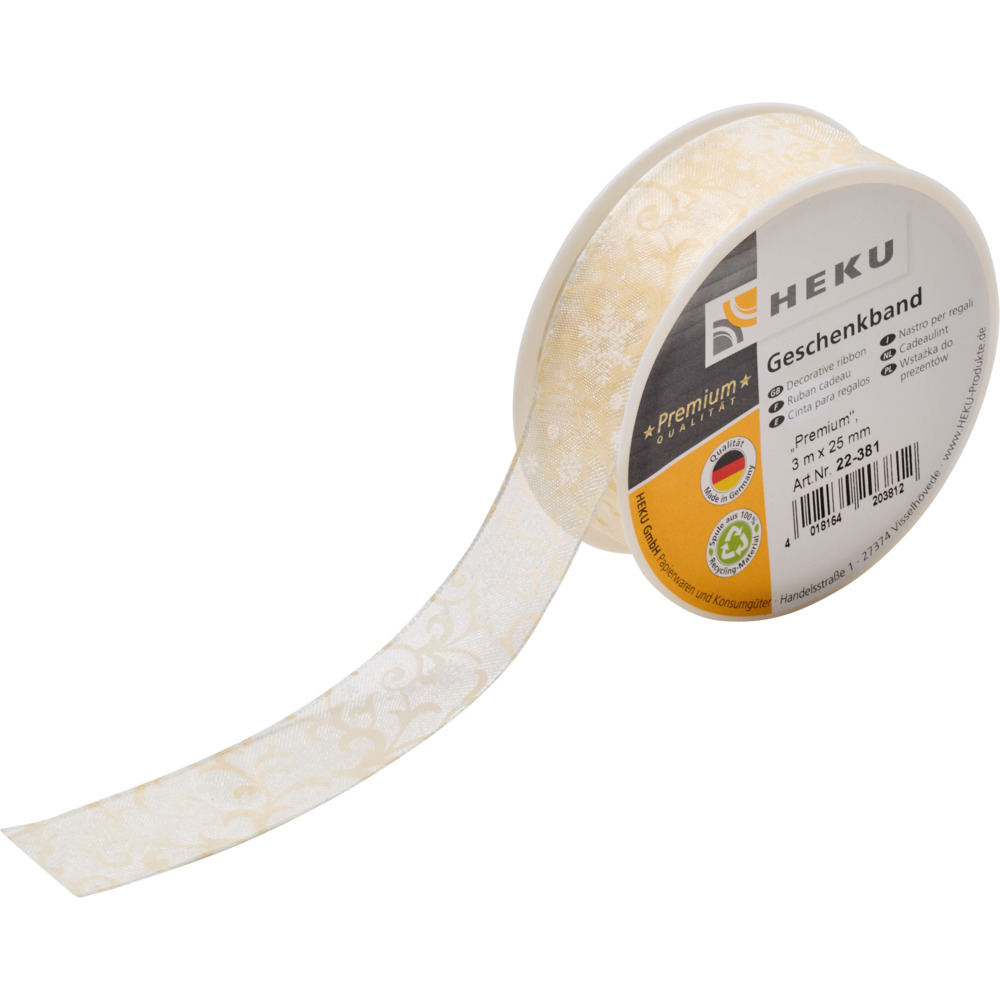 Geschenkband Weihnachten, 3 m x 25 mm image number 2