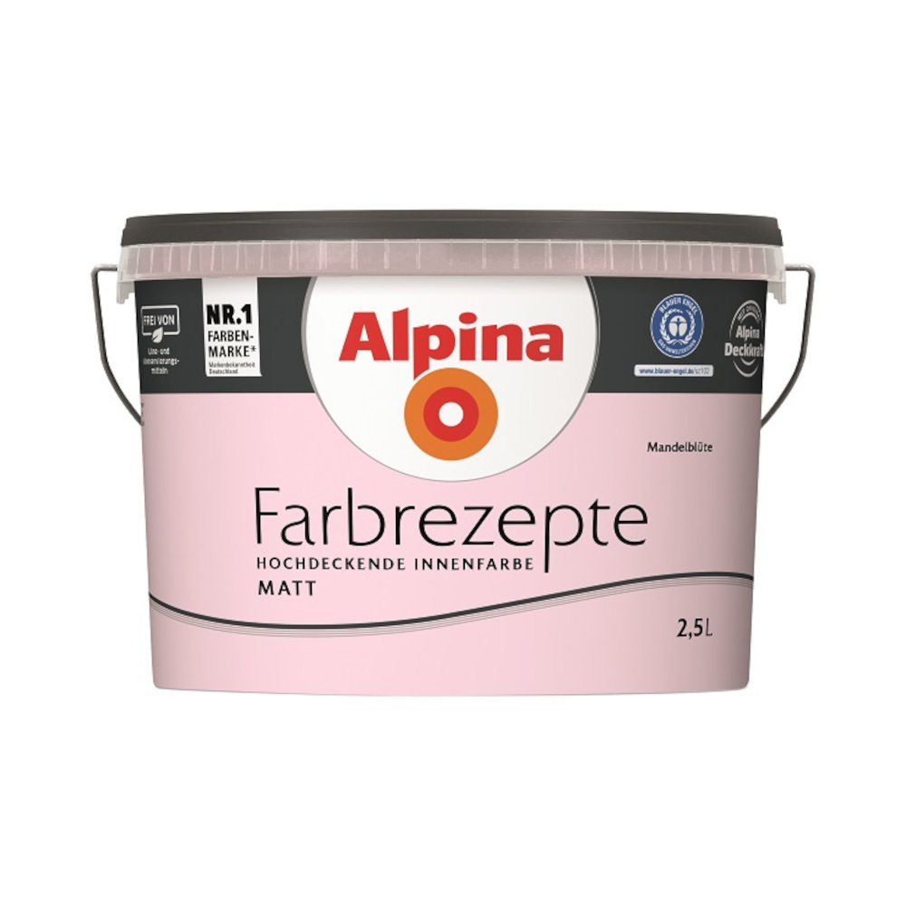 Alpina Farbrezepte Mandelbl&uuml;te matt 2,5 Liter