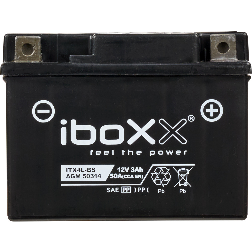iboxx Motorradbatterie 12V 3Ah AGM 50314 Starterbatterie image number 1