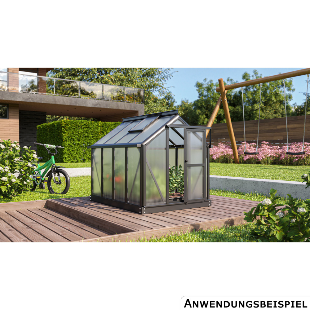 Vitavia Minigew&auml;chshaus ''Merlin'' Alu Schwarz HKP image number 3