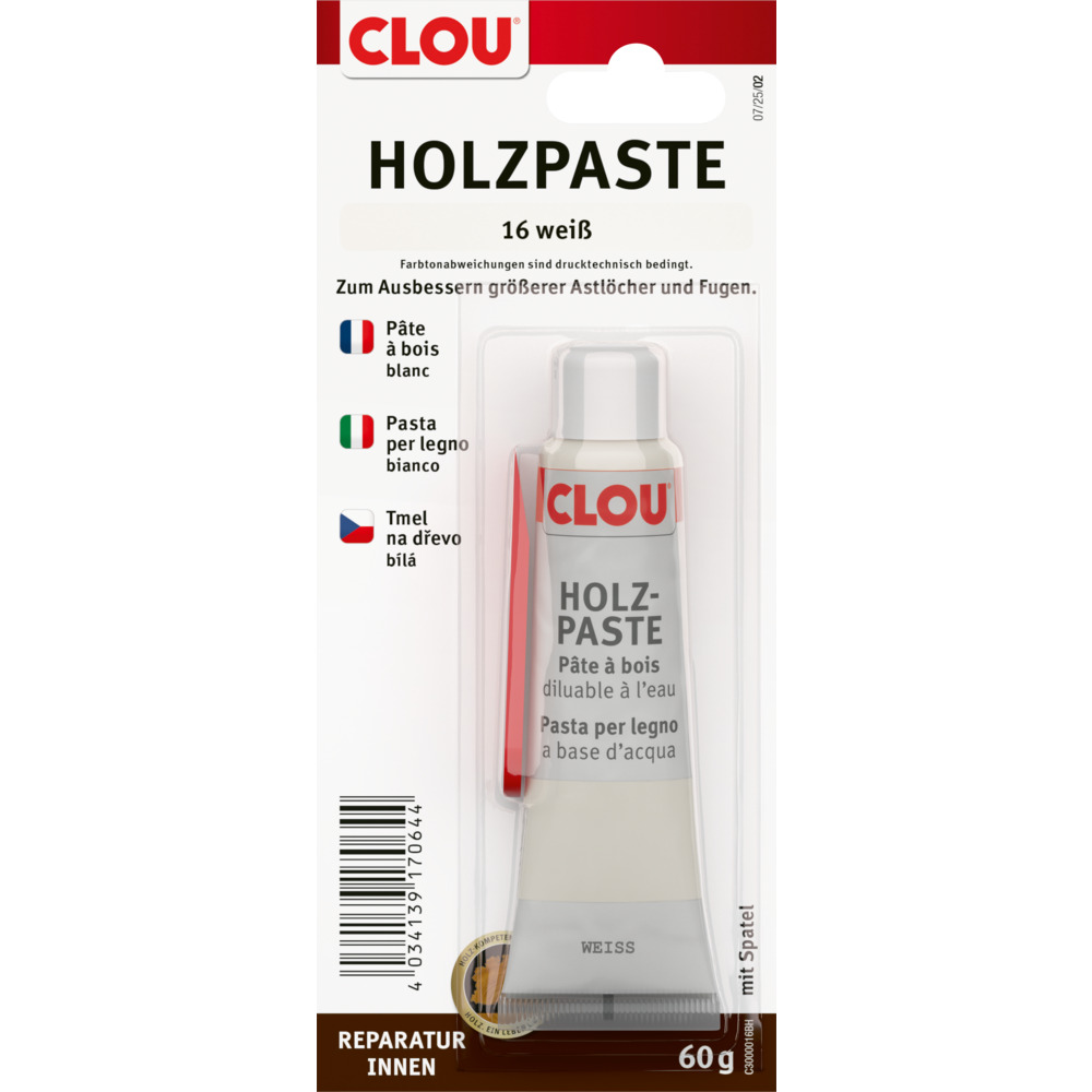 CLOU Holzpaste Nr.16 wei&szlig;