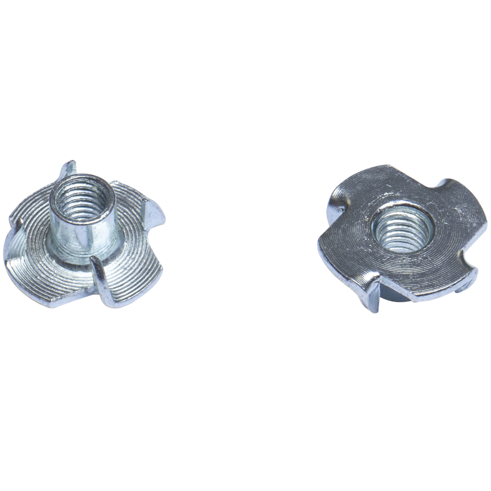 FISHBULL Einschlagmuttern M5 x 8 mm mit Schlitz, 6 St&uuml;ck