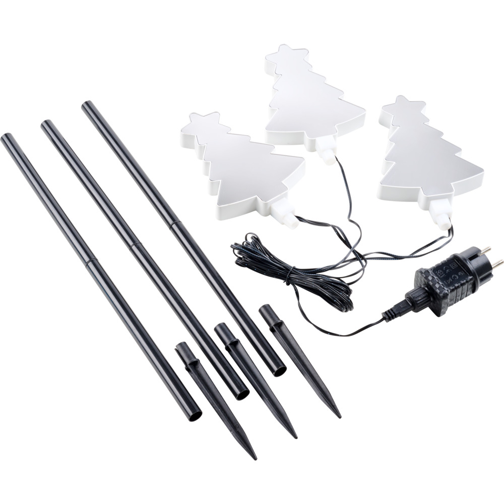 LED-3D-Spiegelleuchte Gartenstecker 3er-Set, sortiert image number 1