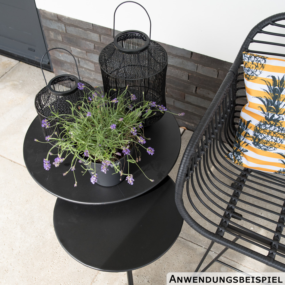 Beistelltisch Metall schwarz rund image number 3