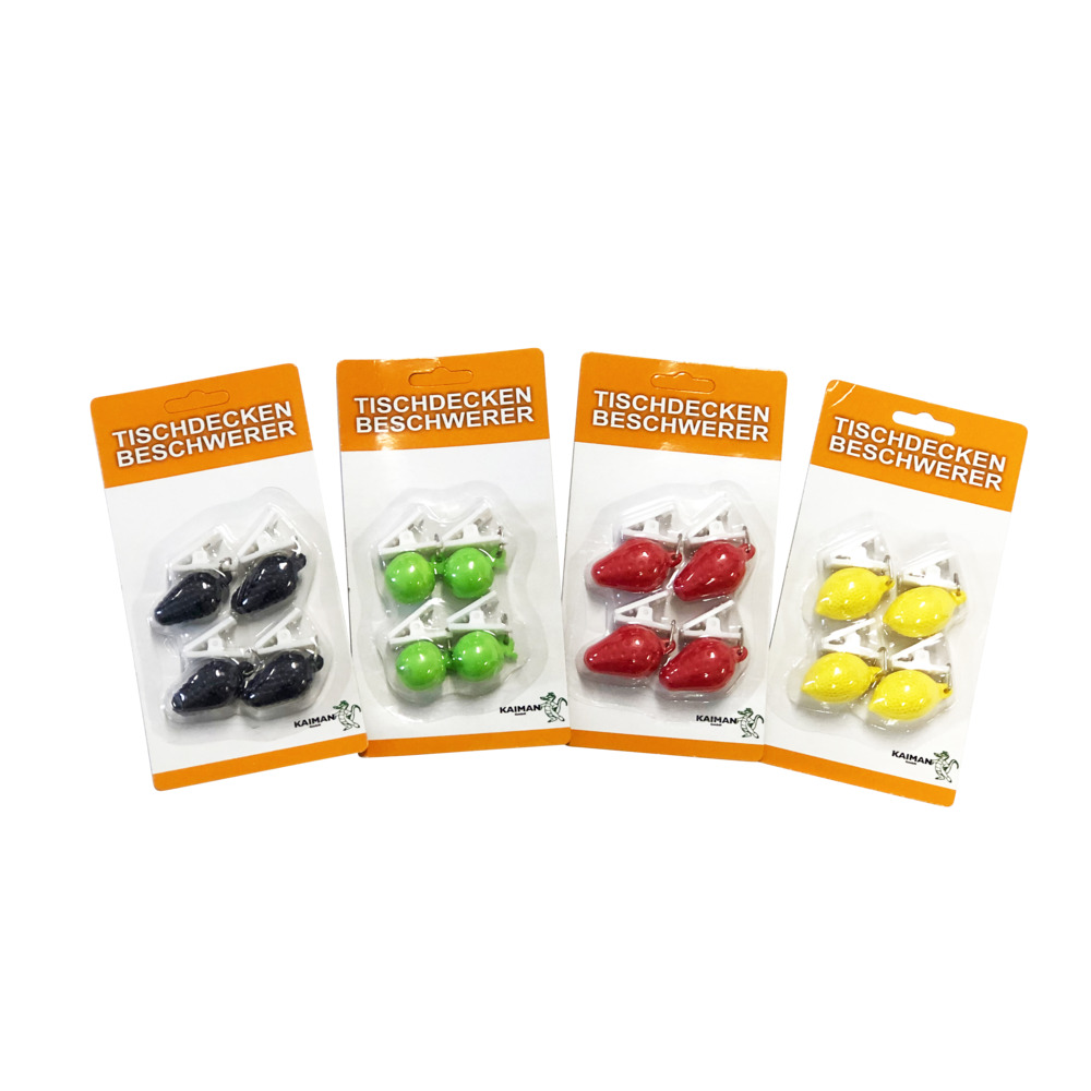 Tischdeckenbeschwerer 4 St&uuml;ck im Set in verschiedenen Obstmotiven