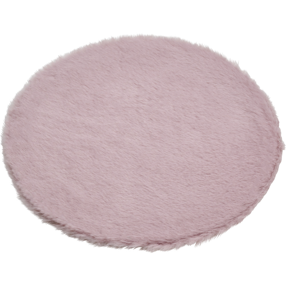 Kunstfell &Oslash; 38 cm in verschiedenen Farben aus Polyester und Wildlederimitat image number 1