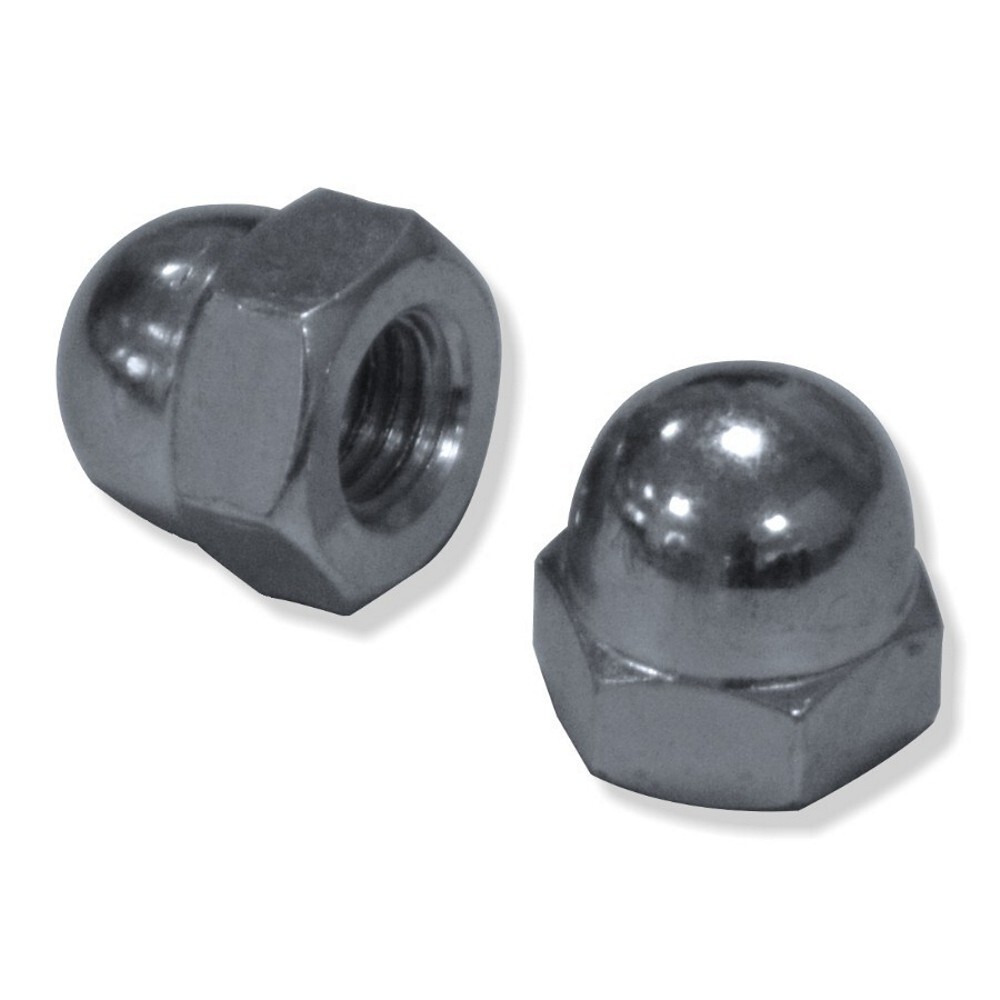 Hutmutter M4 DIN1587 6-kant galvanisch verzinkt hohe Form Sechskant