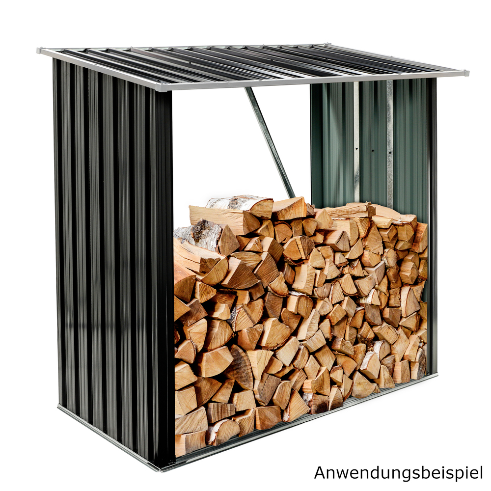 Kaminholzregal 154x83x157 cm aus verzinktem Stahl image number 5