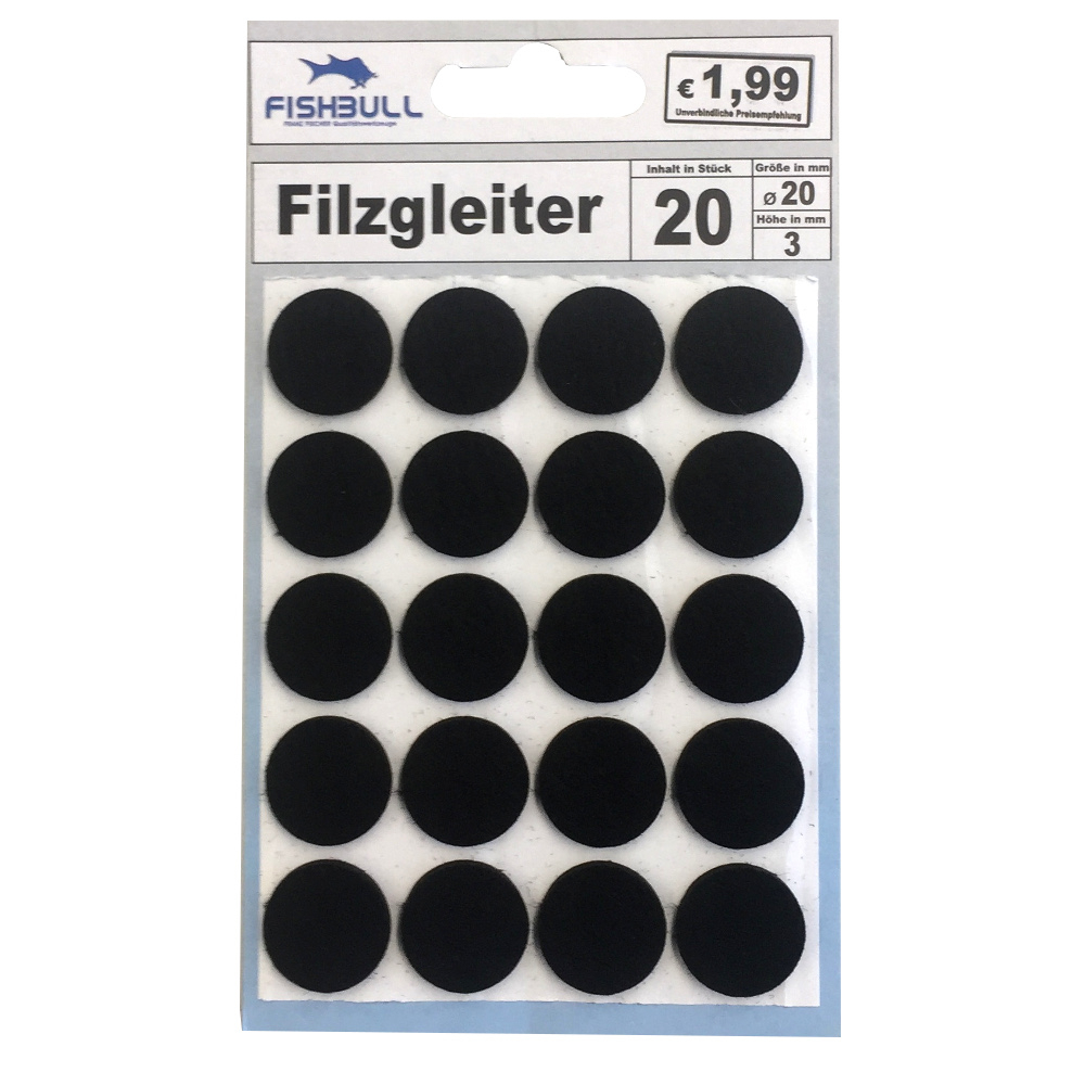 Filzgleiter &Oslash;20 mm 20er-Set