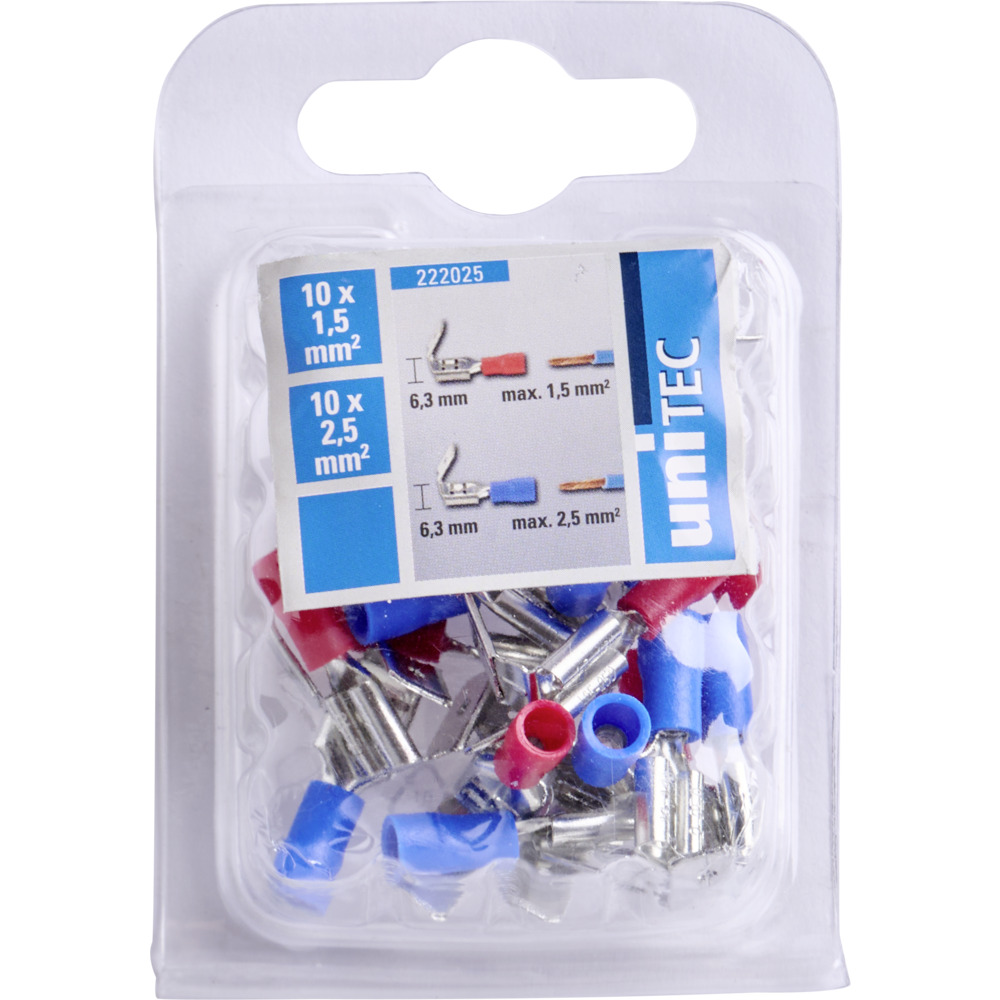 Abzweigflachstecker Set 1,5 / 2,5 mm&sup2; 20 St&uuml;ck image number 3