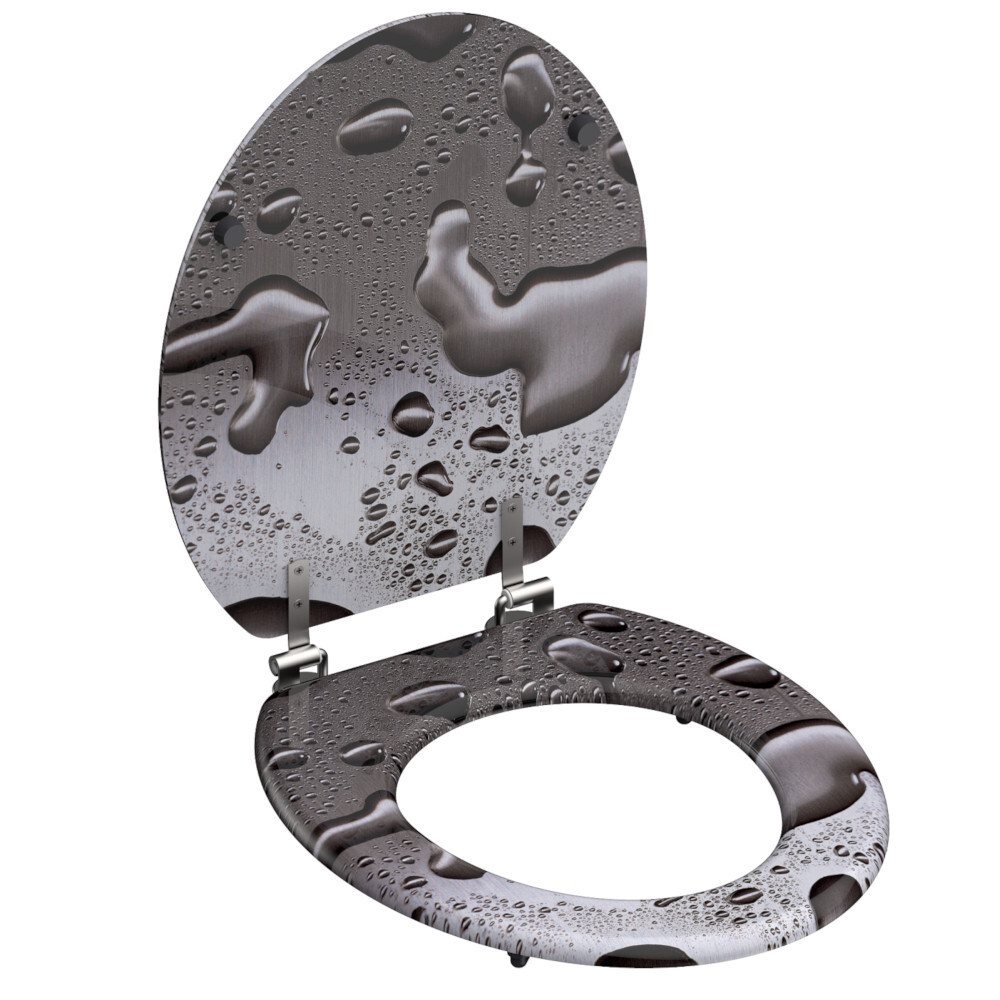 WC-Sitz MDF Motiv Grey-Steel image number 1