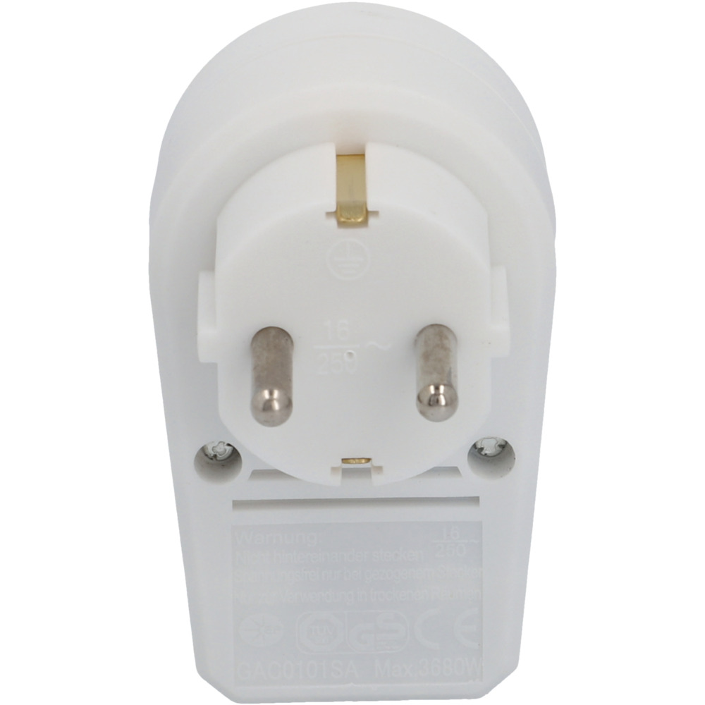 Schutzkontakt Zwischenstecker mit Schalter image number 2