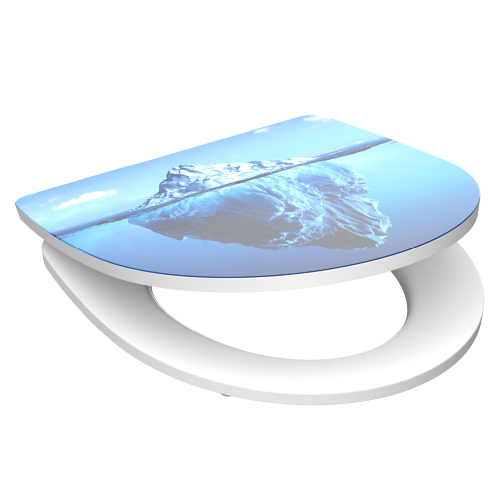 WC-Sitz High Gloss Absenkautomatik&nbsp;Schnellverschluss Iceberg image number 1