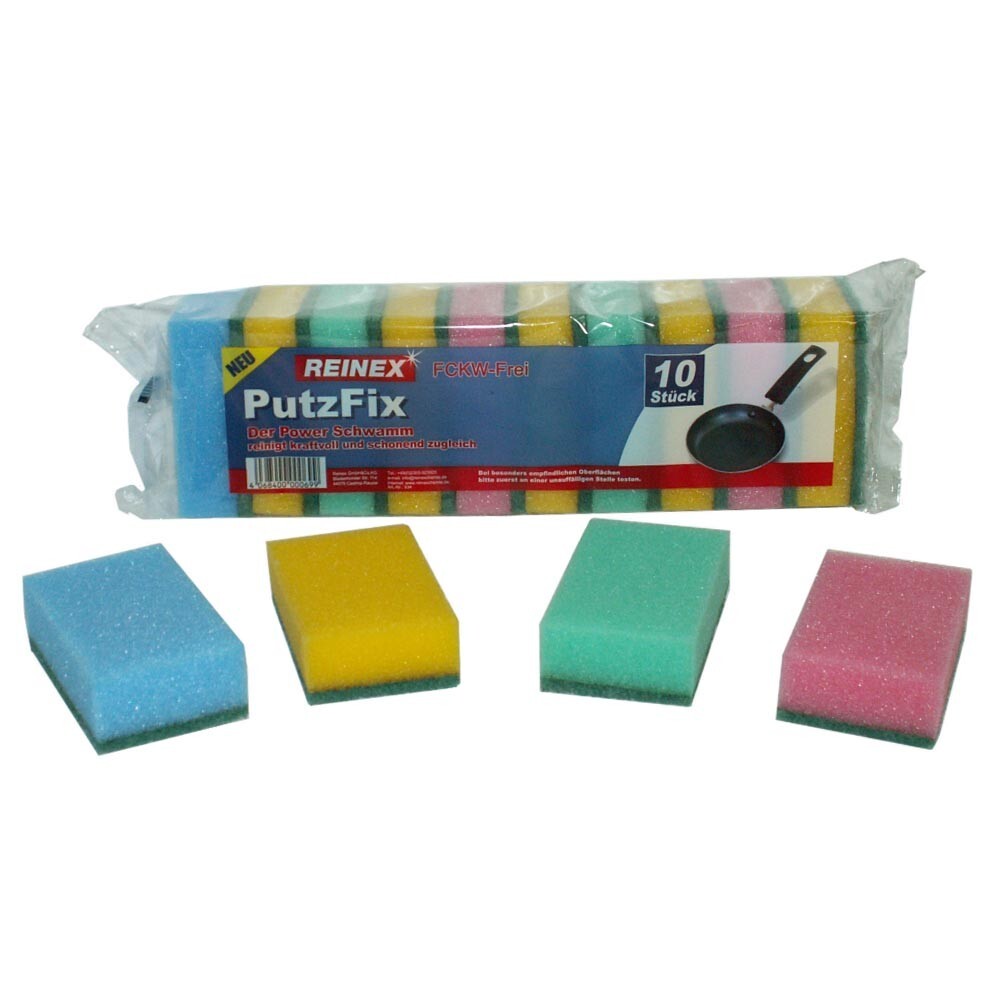 Reinex Putz-Fix-Schwamm-Set 10 St&uuml;ck