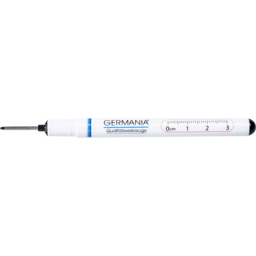 GERMANIA&reg; Tieflochmarker schwarz 140 mm mit Skalierung und Clip image number 2