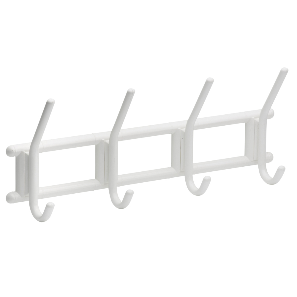Garderobenleiste aus Kunststoff mit 4 Haken