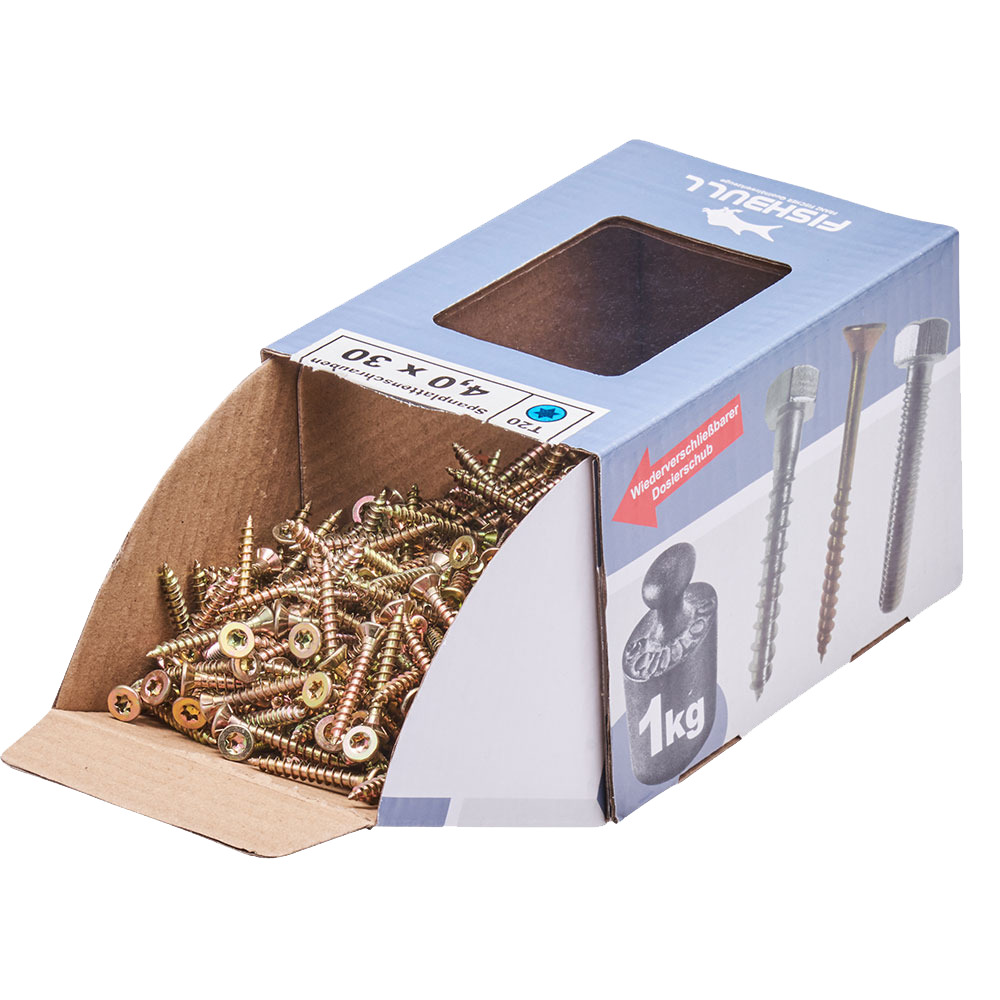 Spanplattenschraube 4x30 mm IVZ 1kg FISHBULL-Pack Senkkopf Vollgewinde image number 3