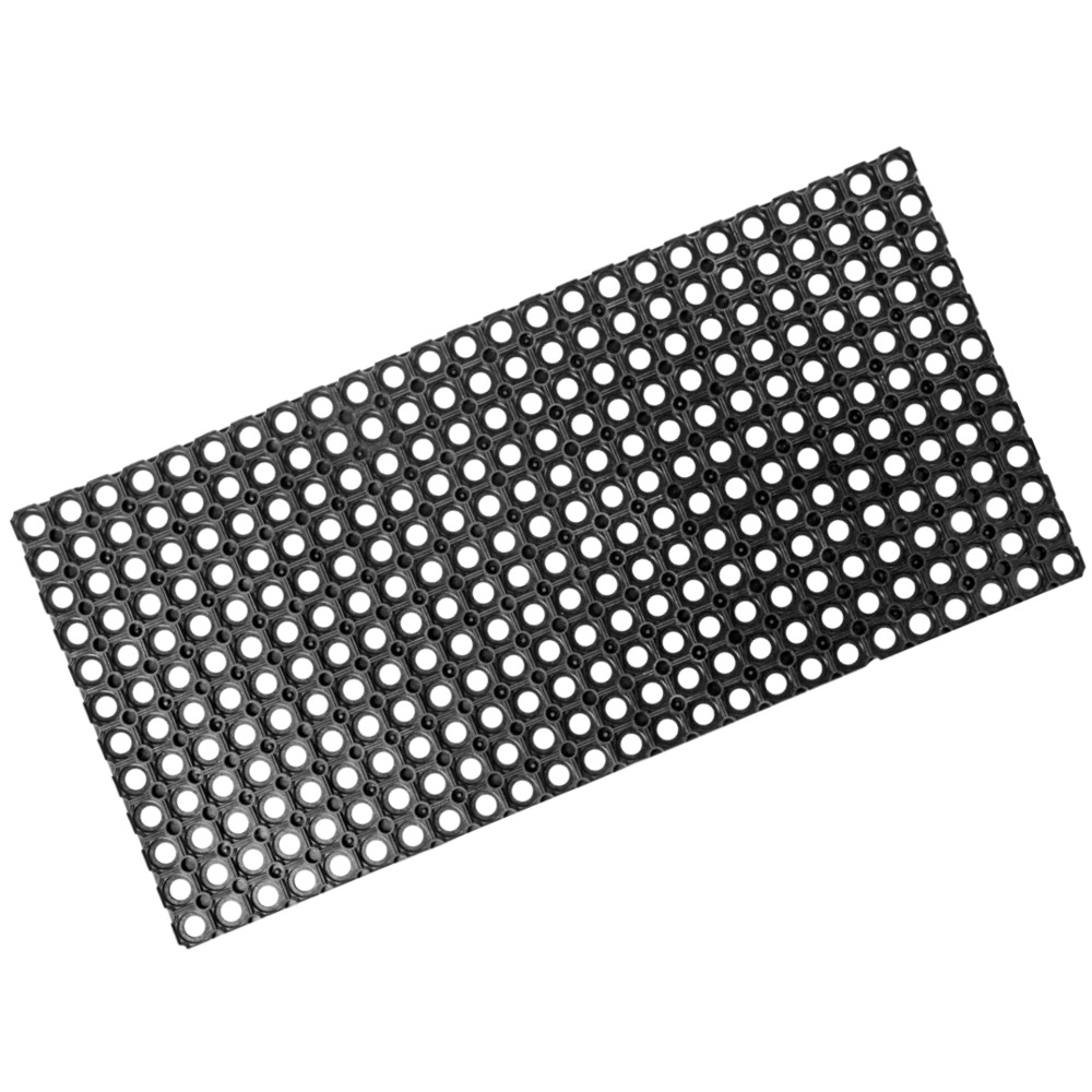 Fu&szlig;matte aus Gummi 100 x 50 cm, Ringform