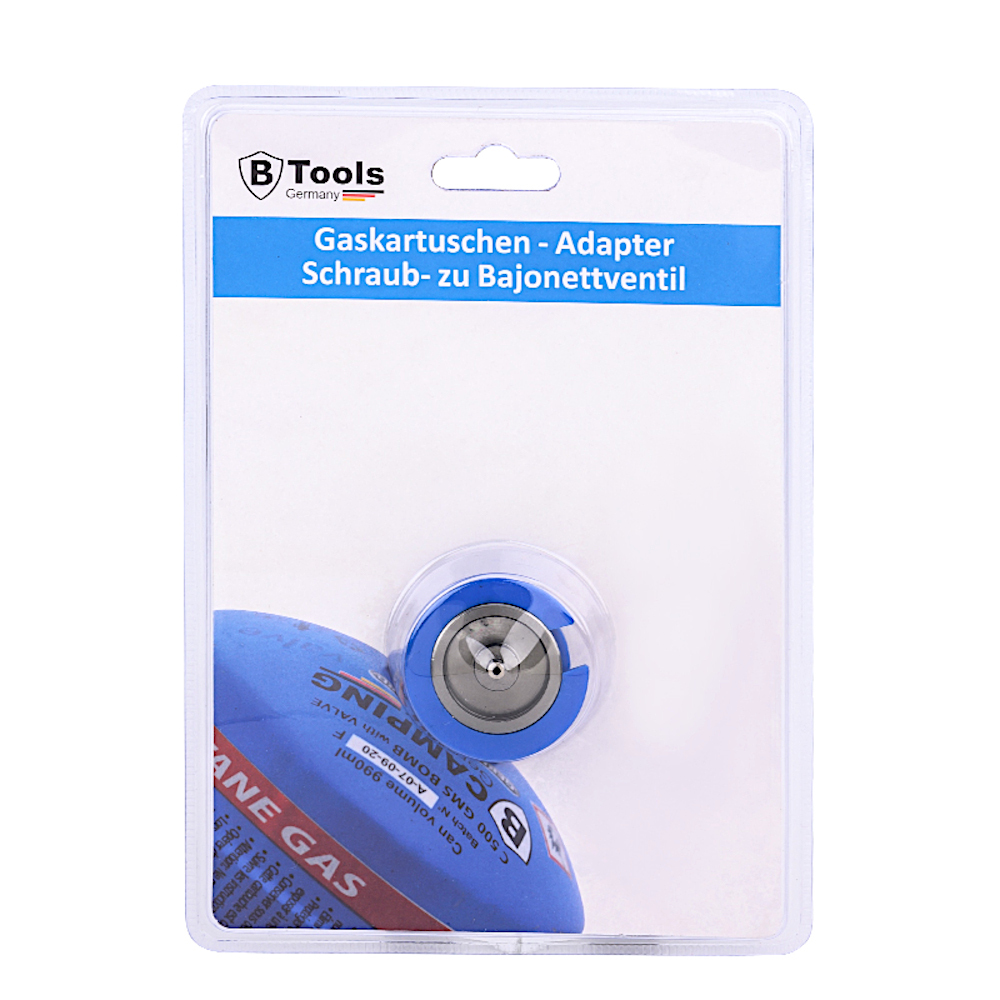 Gaskartuschen-Adapter Schraub- zu Bajonettventil image number 1