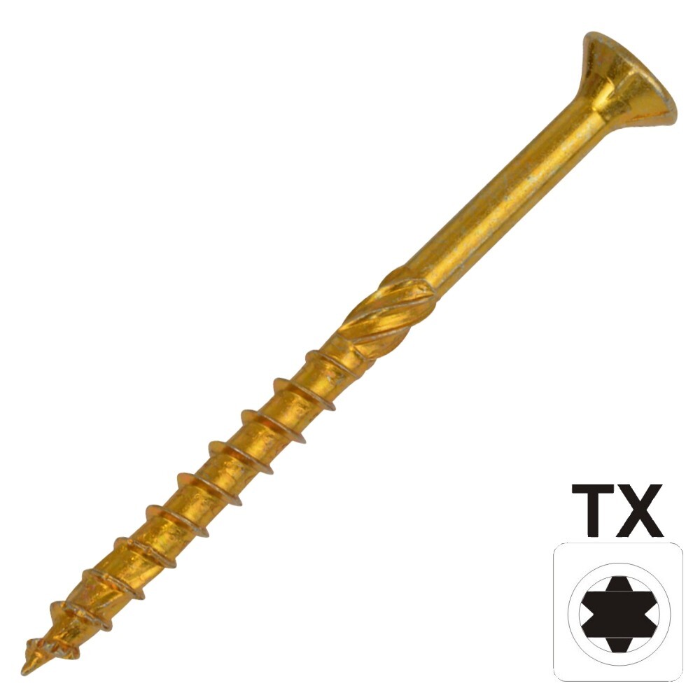 Konstruktionsschraube 8,0x100mm TX Senkkopf Teilgewinde