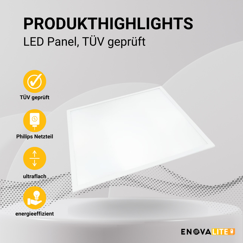 LED-Panel-Set 4-teilig 36 Watt inklusive Netzteile und Steckverbindungen image number 2