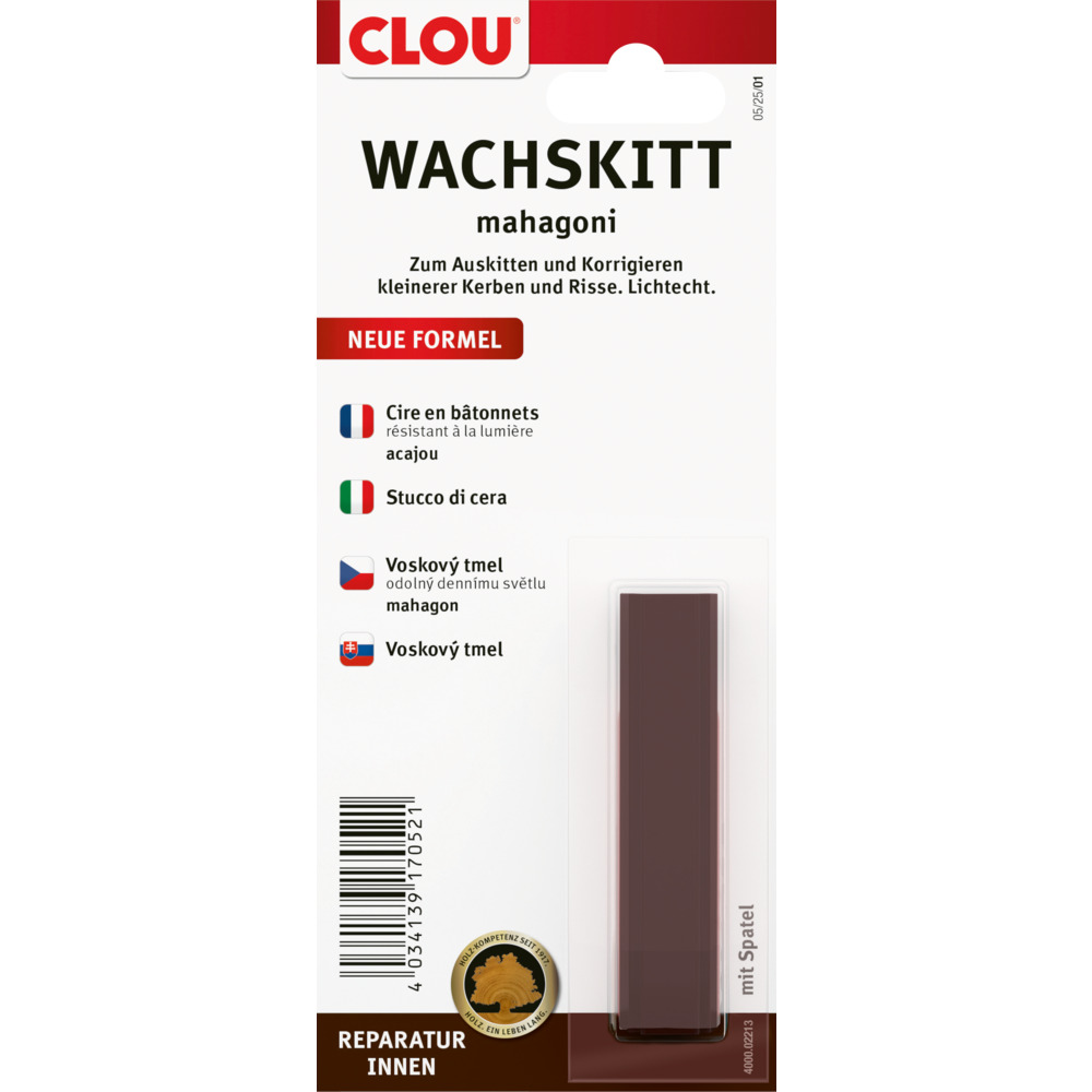 Clou Wachskitt Nr. 2213 Mahagoni, 1 St&uuml;ck