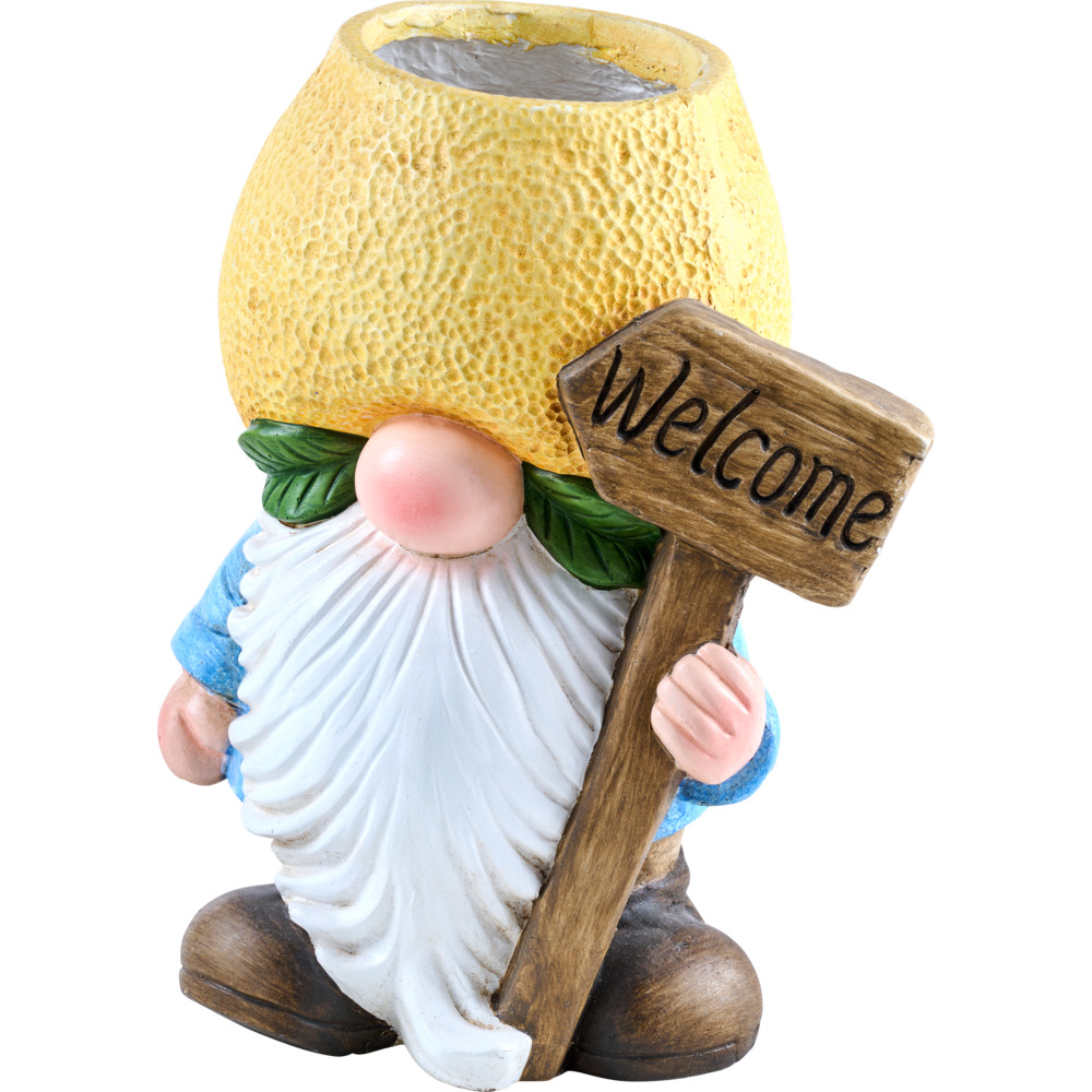 Blumentopf-Zwerg mit Fruchthut, 3-fach sortiert image number 1