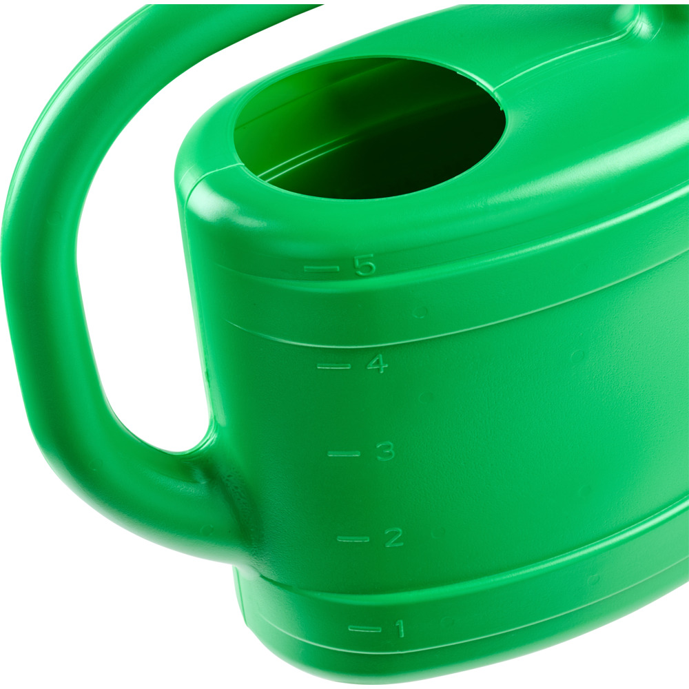 Gie&szlig;kanne 5 Liter gr&uuml;n aus Kunststoff mit Brause image number 2