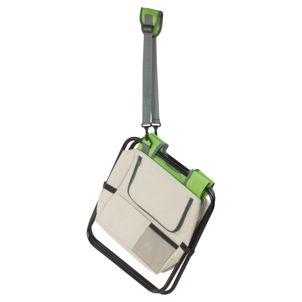 Klapphocker mit Metallgestell und K&uuml;hltasche in verschiedenen Farben image number 3