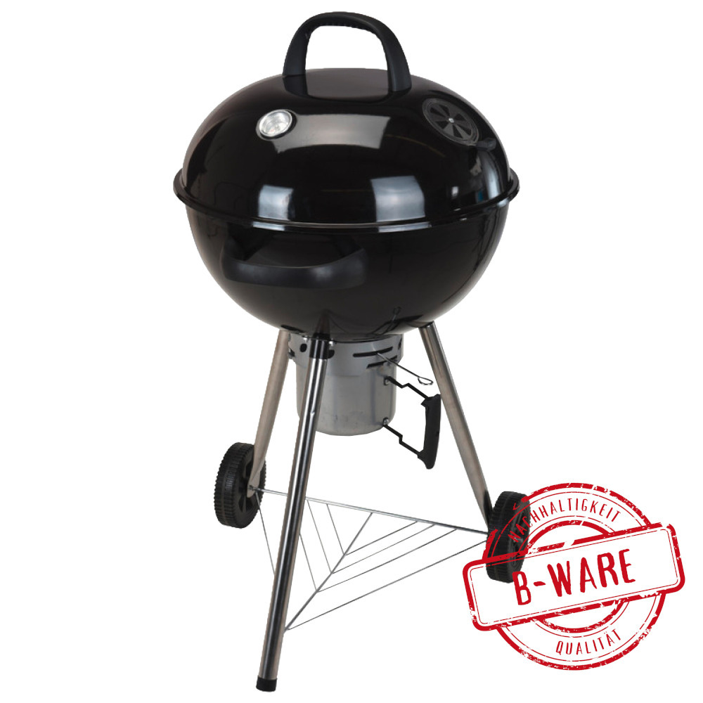 Kugelgrill fahrbar Schwarz 53 cm - B-Ware