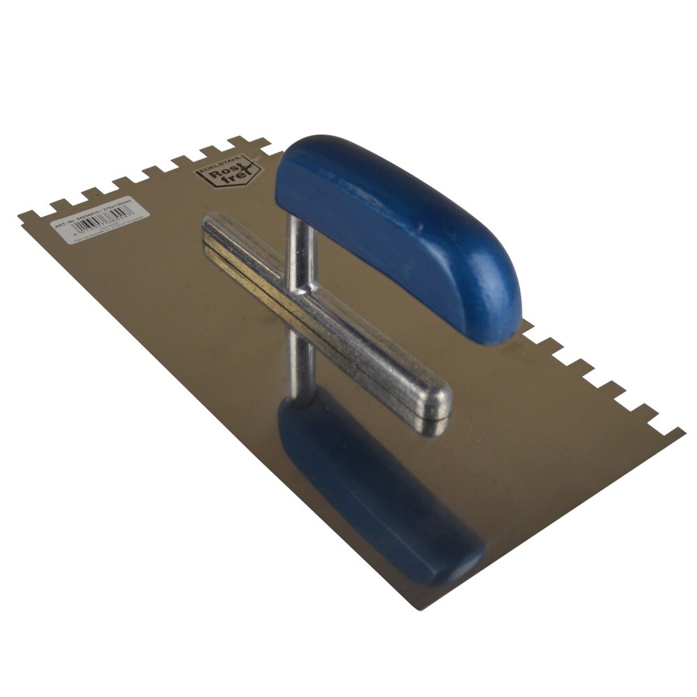 Zahnkelle 8 x 8 mm aus Edelstahl mit Holzgriff