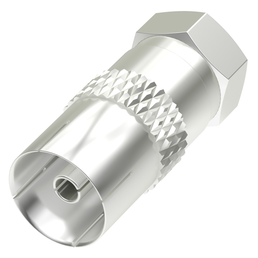 hama&reg; SAT-Adapter, F-Stecker - Koax-Kupplung, steckbar