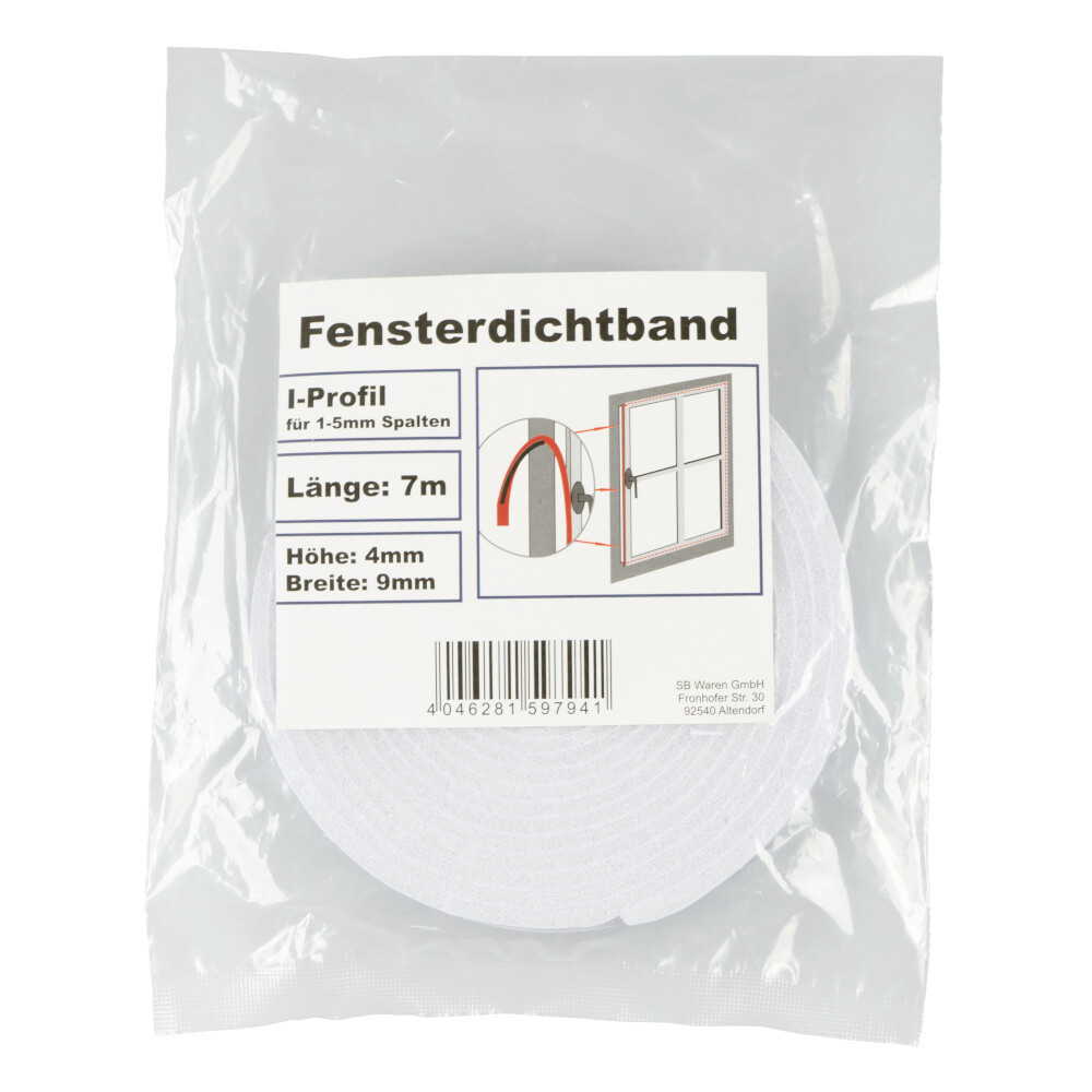 Dichtband 2 x 3,5 m Rollen mit I-Profil 9 x 4 mm image number 1
