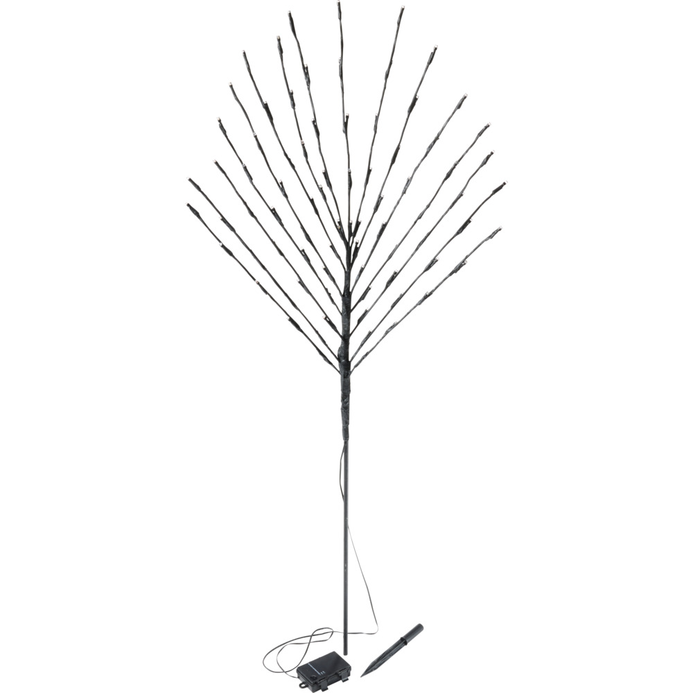 LED-Lichterbaum 80 LEDs Bodenstecker mit Timer, 2-fach sortiert