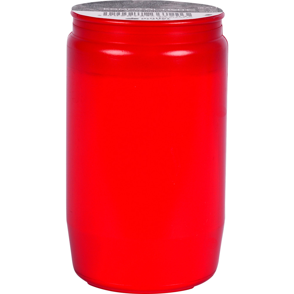 &Ouml;l-Grabkerze 9,3 cm rot