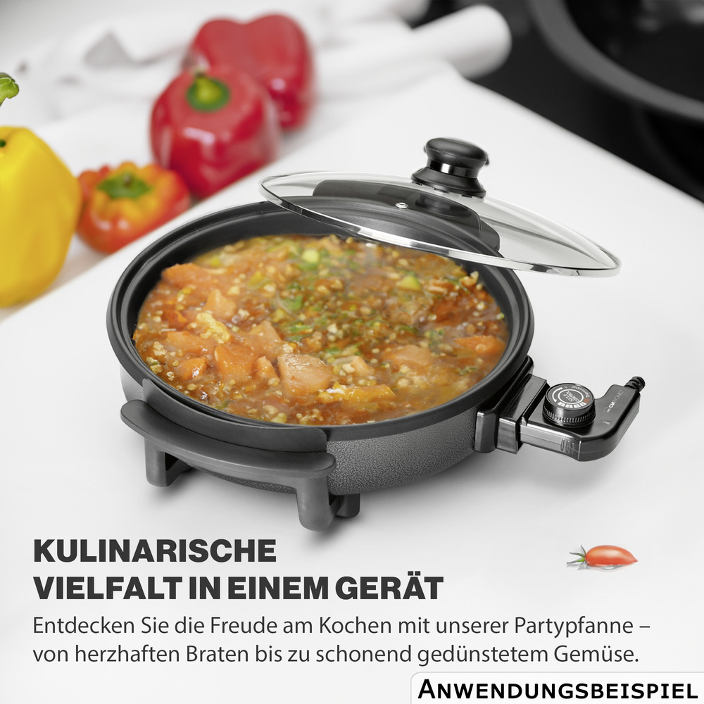 CLATRONIC&reg; Partypfanne 1500 Watt &Oslash; 32 cm image number 2